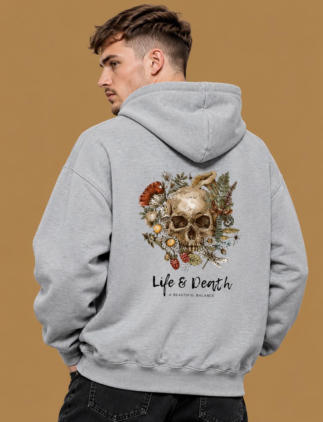 Life & Death Unisex Hoodie – 100% Cotton 300 GSM Brushed Fleece | Regular Fit