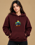 River Runner Unisex Heavyweight Cotton Hoodie – 300 GSM Brushed Fleece | Relaxed Regular Fit