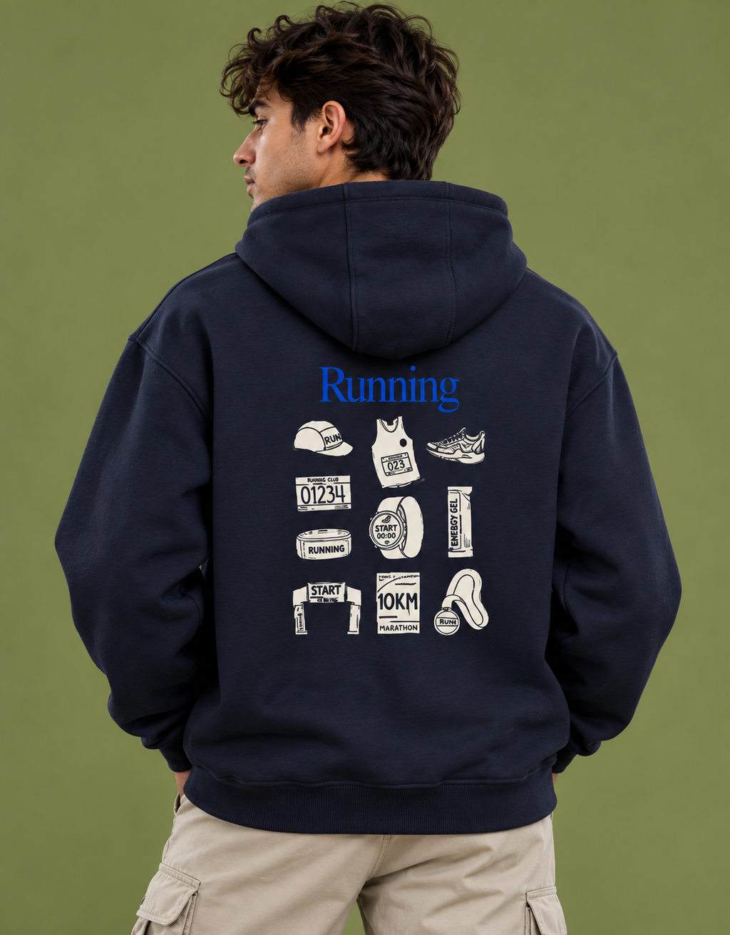 Unisex Oversized Hoodie – 400 GSM Cotton Blend | Warm & Comfortable
