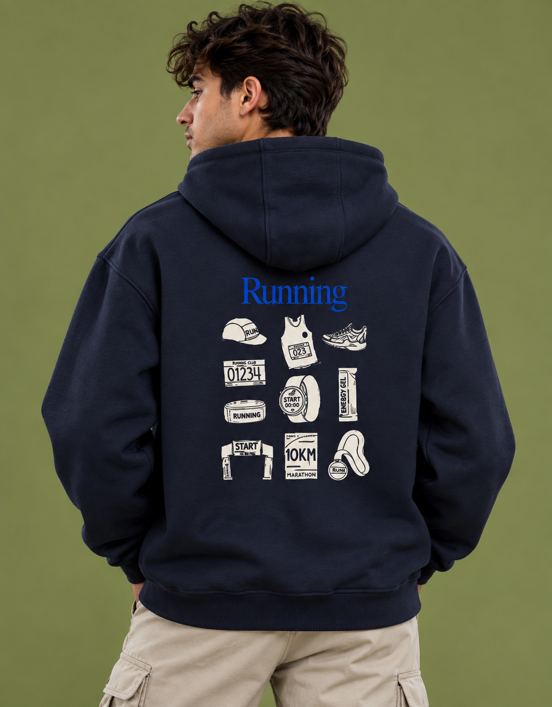 Unisex Oversized Hoodie – 400 GSM Cotton Blend | Warm & Comfortable