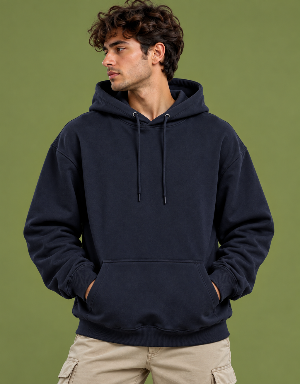 Unisex Oversized Hoodie – 400 GSM Cotton Blend | Warm & Comfortable