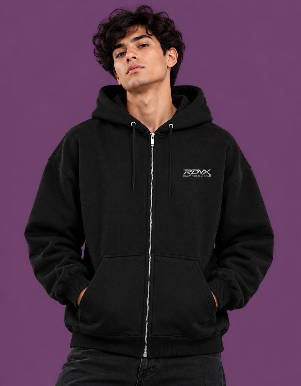 Lost Soul Graphic Black Zip-Up Hoodie – Unisex Streetwear Jacket