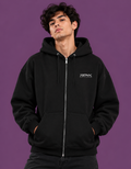 Lost Soul Graphic Black Zip-Up Hoodie – Unisex Streetwear Jacket