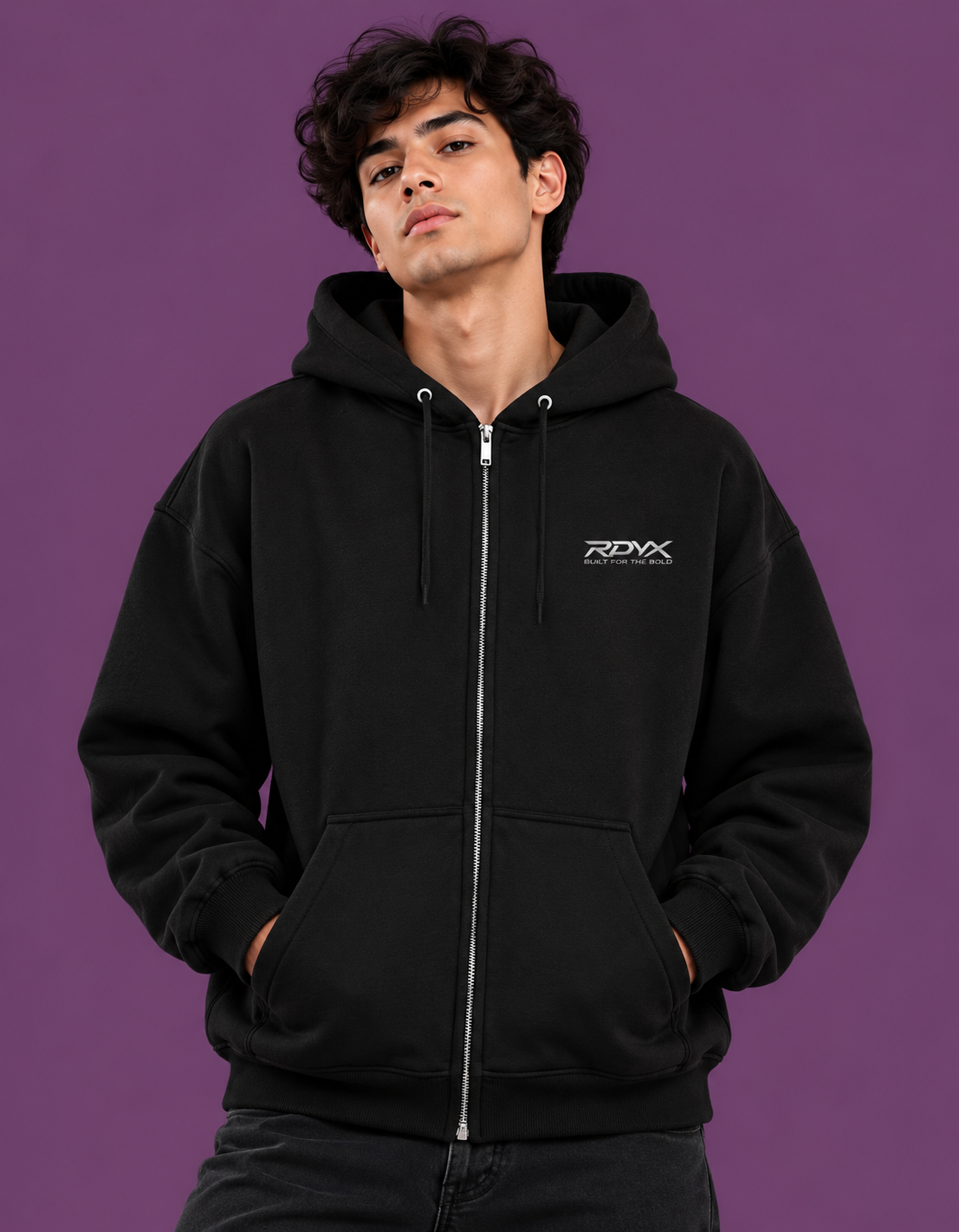 Lost Soul Graphic Black Zip-Up Hoodie – Unisex Streetwear Jacket