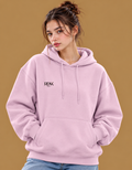 Women's Pink Samurai Cat Graphic Hoodie – 300 GSM Premium Cotton Brushed Fleece Sweatshirt
